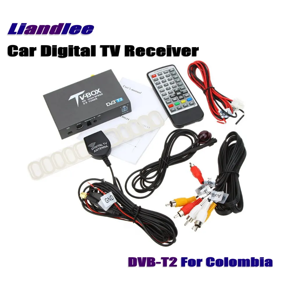 

Colombia Car Digital TV Receiver Host Model DVB-T2-T337 Mobile HD Turner Box Antenna RCA HDMI-Compatible High Speed