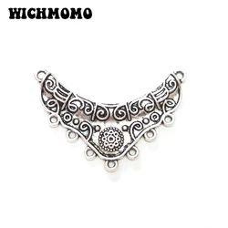 New Fashion 46*32mm 5pieces/bag Zinc Alloy  Porous Connector Charms Linker for DIY Jewelry Accessories