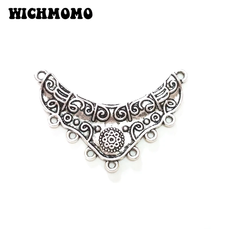 Nowa Moda 46*32mm 5 sztuk/worek Stop Cynku Porowate Złączki Charms Linker do DIY Ręcznie Robionych Materiałów Akcesoria Jubilerskie