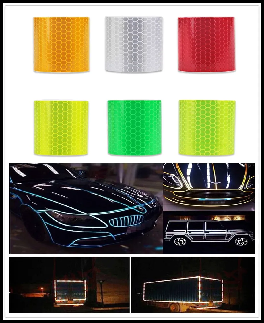 Car Accessories Reflective Adhesive Sticker Decal Warning Tape Film for BMW M8 M550i M550d M4 M3 M240i M140i 530i 128i