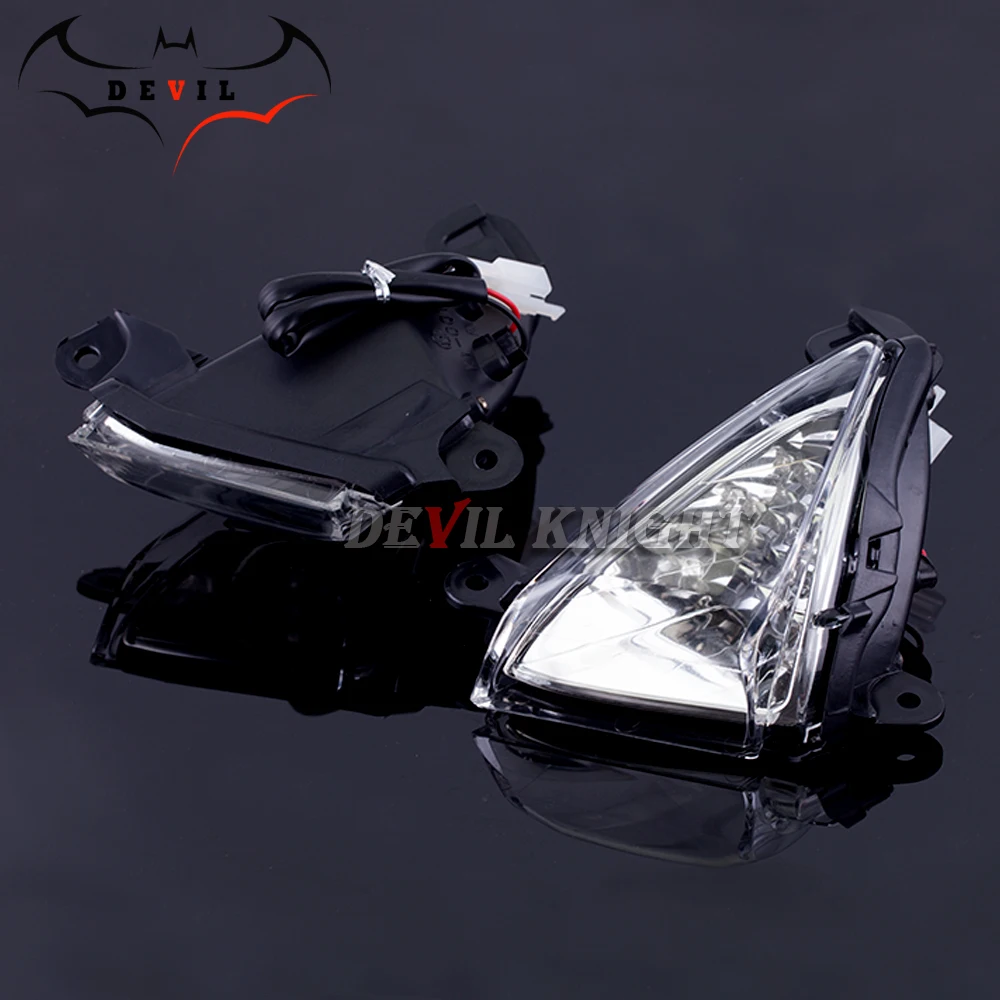 Front LED Turn Signal Indicator For KAWASAKI ZX6R ZX10R Z750 Z1000 NINJA 650R ER6N ER6F Motorcycle Accessories Light Blinker