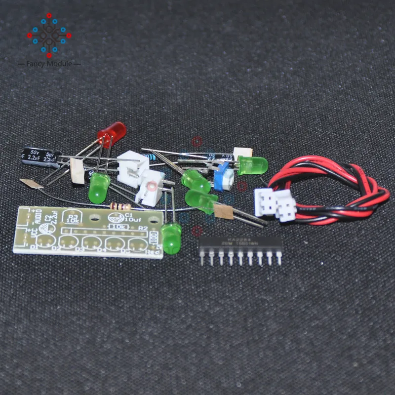 KA2284 misuratore di livello Audio indicatore di livello vestito indicatore LED Kit fai da te per Arduino