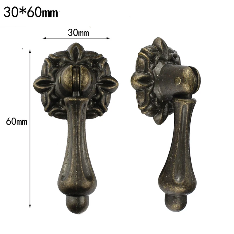 4Pcs Vintage Door Knobs Drawer Mental Pulls Perfect for drawer , cabinet ,cupboard Small Drawer Pull Handle