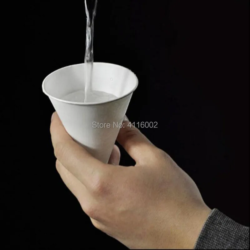 5000pcs 105ml 3.7oz Conical Paper Cup Disposable Tip Bottom Criping Blank Party Hotel Office Airport Drinkware