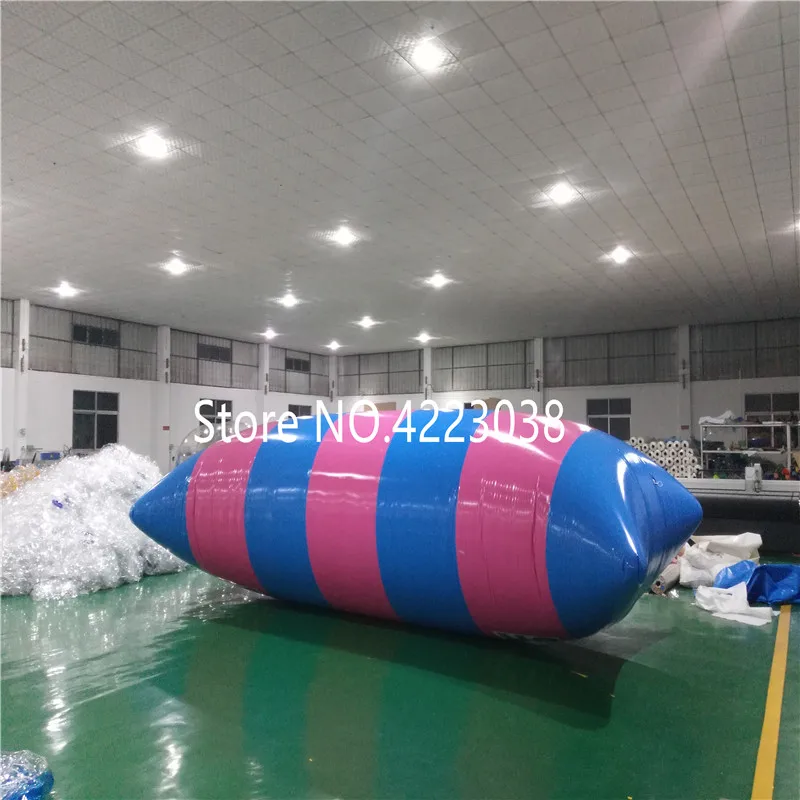 Free Shipping 8x3m Inflatable Water Blob Water Trampoline Bouncing Pillows Floating Beds Inflatable Jumping Pillow  free a Pump