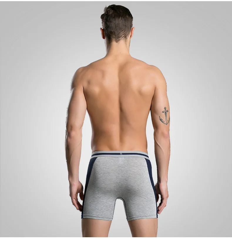 Fashion Men Shorts Boxer Antibacterial Comfortable Long Leg Short Leg Men\'s Boxers Shorts Male Underpants Man Underwear