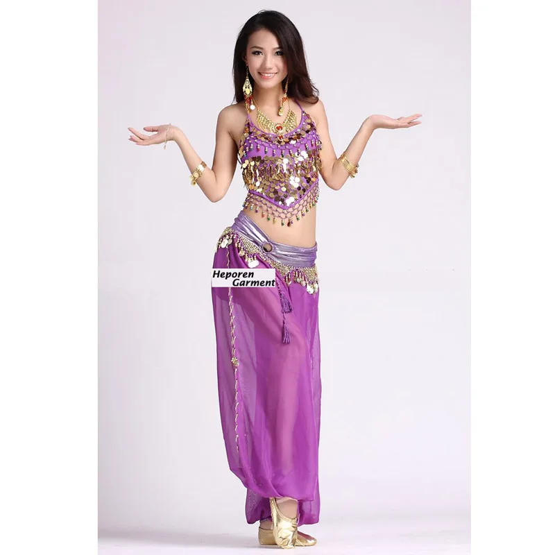 Summer Women Belly Dance Costume Set 2pcs Top&Pants With Many Colors,Belly Dancing Suits Fancy Dress Retail Wholesale HSK608