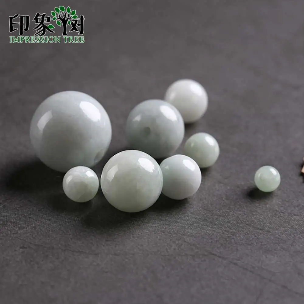 Natural Jadeite Smooth Round Beads Pick Size 6/8/10/13/18mm Gem Jad e Round Beads Handmade Necklace For DIY Jewelry Making 18013