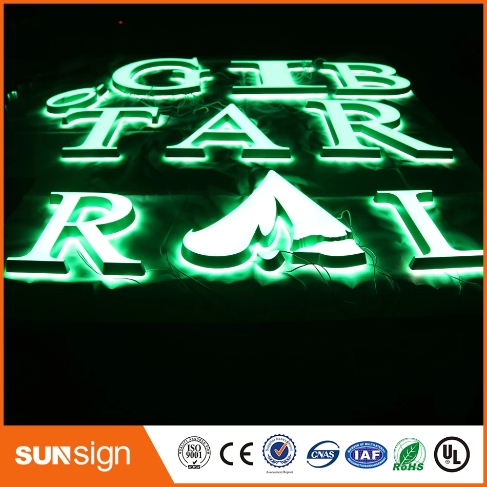 Mini placa de sinal de led para decoração por atacado