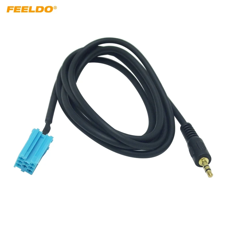 FEELDO 1PC Car Stereo Female 3.5mm Audio Aux Input Cable Adaptet For Volkswagen Golf Passat B5 Bora Polo Blaupunkt #CT5742