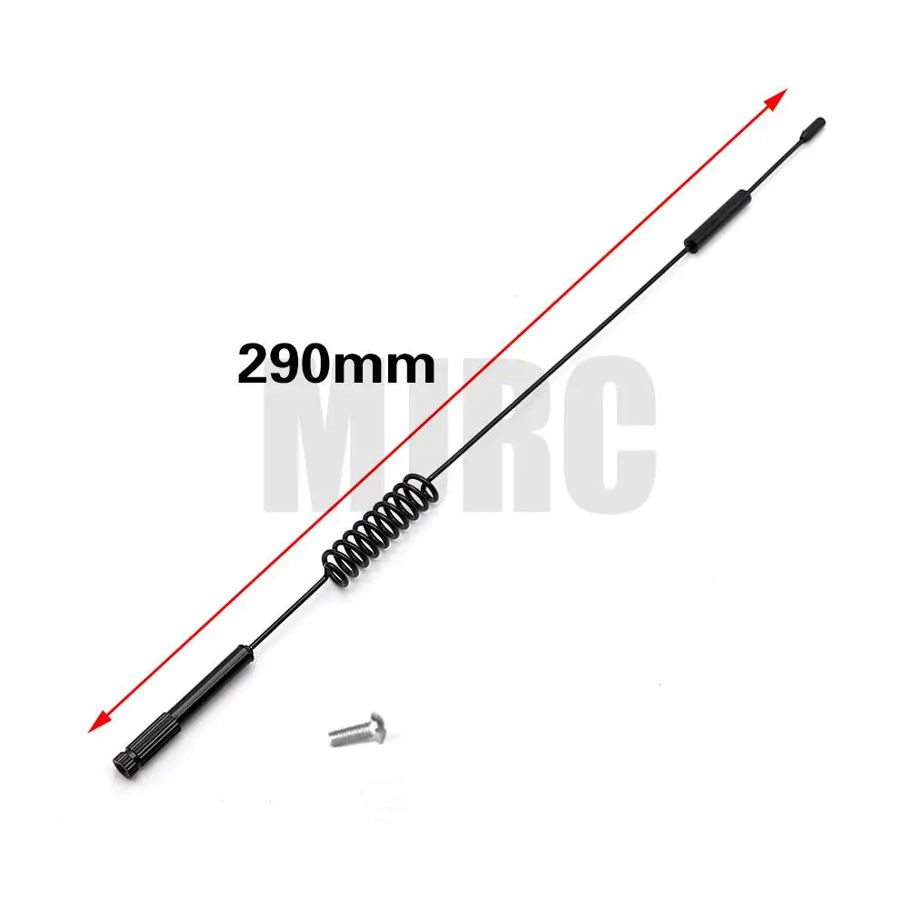 1pcs 190 290mm Rc Car Metal Decorative Antenna For 1:10 Rc Crawler Axial Scx10 90046 D90 D110 Rgt Trx-4 Trx6 Rc4wd Tamiya Cc01