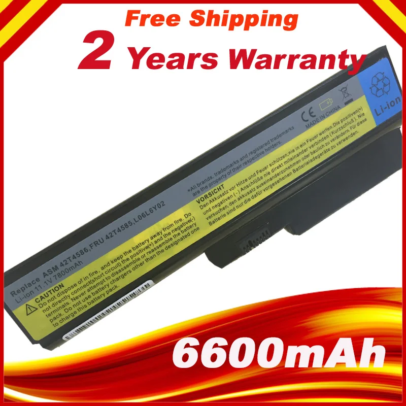 

7800mah Battery For Lenovo G430 G450 G530 G550 LO8N6Y02 42T4729 42T4730 L08L6C02