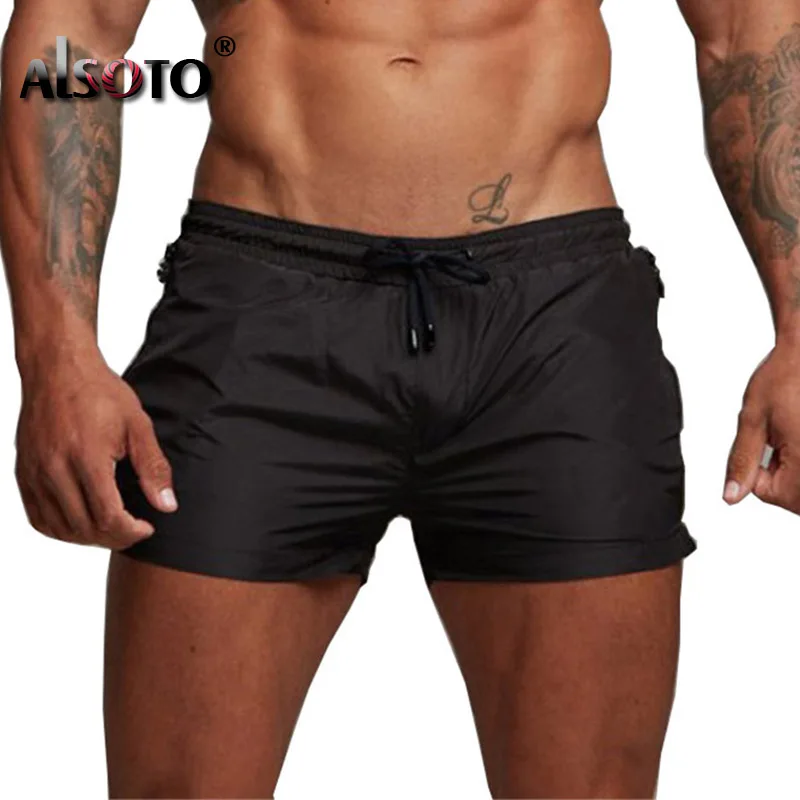 Pantalones cortos informales para hombre, para gimnasio, culturismo, entrenamiento, playa, novedad de 2023