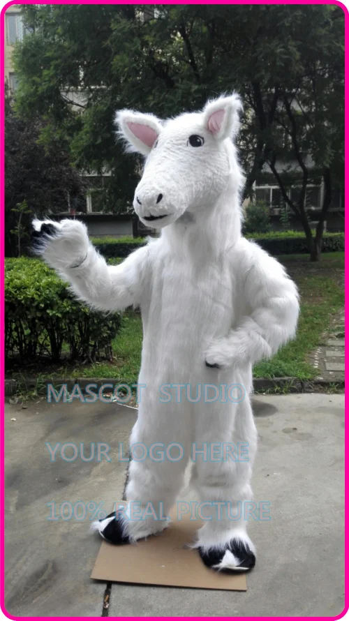 

white horse mascot costume custom fancy costume anime cosplay kits mascotte fancy dress carnival costume 41255