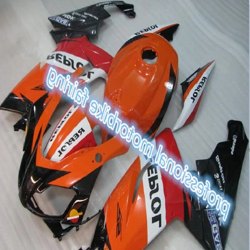 

Injection mold Fairing Kit for Aprilia RS125 06 07 08 09 10 11 RS4 RSV 125 2006 2009 2011 Orange White REPSOL Fairings set