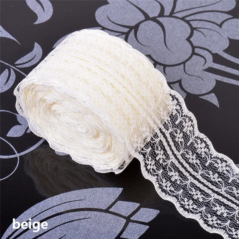 10m/lot 4.5cm Lace Tulle Roll Fabric Spool Tutu Skirt Wedding Table Decoration Baby Shower Birthday Party Decorative Supplies