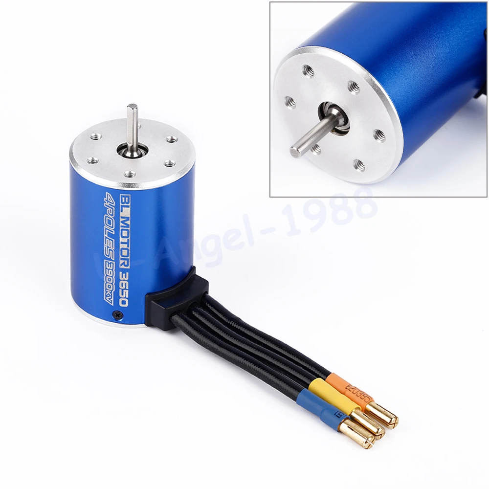 RC 3650 3900KV 3930KV 5200KV 4Poles Sensorless Slotless Brushless Motor for 1/10 Racing Car Brushless ESC Accessory