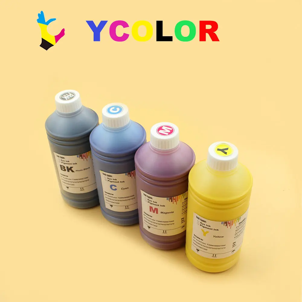 Fast Shipping!!! 1000Ml 4สีหมึกสำหรับ Epson SC F6000 F7000 F6070 F7070 F6200 F7200 F9200 S30600 S50600 S70600