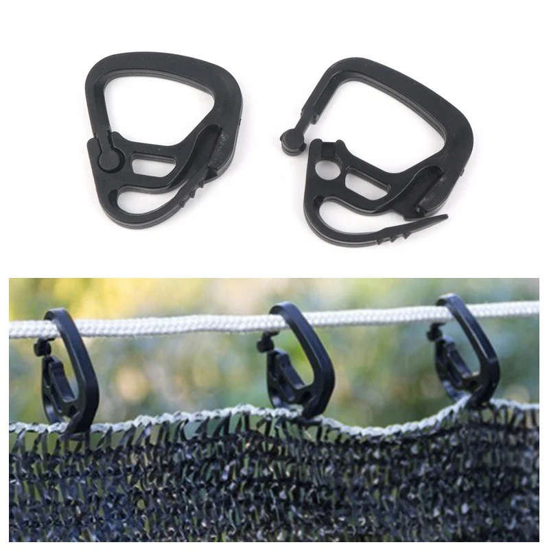 100pcs/lot Shading Net Hook Agriculture Farm Greenhouse Curtain Line Sunshade Net Outdoor Courtyard Culture Fence Line Hooks