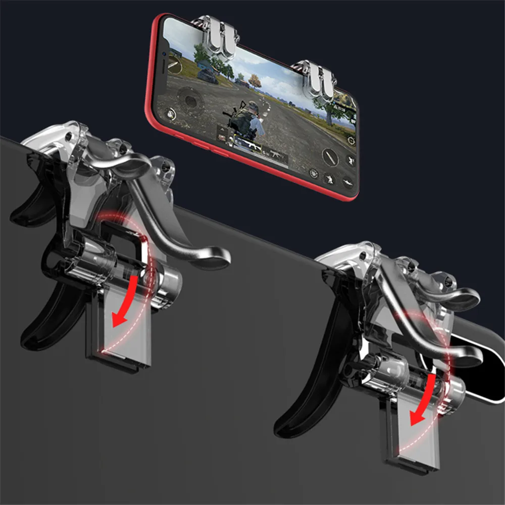 Metal PUBG Gamepad Mobile Trigger Control Cell Phone Gamepad Controller Fire Gaming Shooter for Phone Gamepad Joystick
