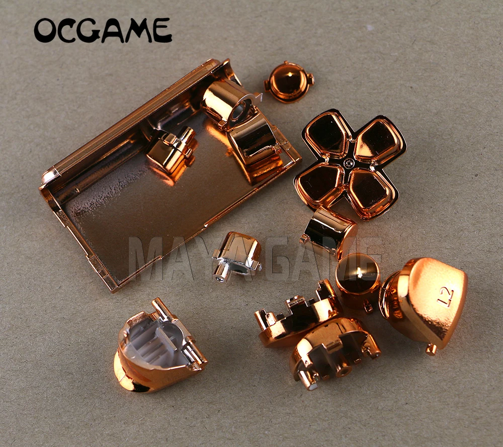 1set OCGAME pulsanti completi per Controller PS4 Gamepad Video Game Thumbsticks Dpad Home Button Controller R1 L1 R2 L2