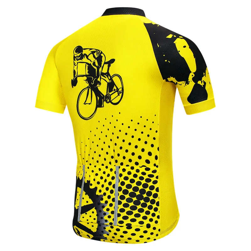 Bike team 2019 women/men yellow spandex Cycling jersey tops/short sleeve bike clothing summer style Pro MTB Bike Jersey Shirt