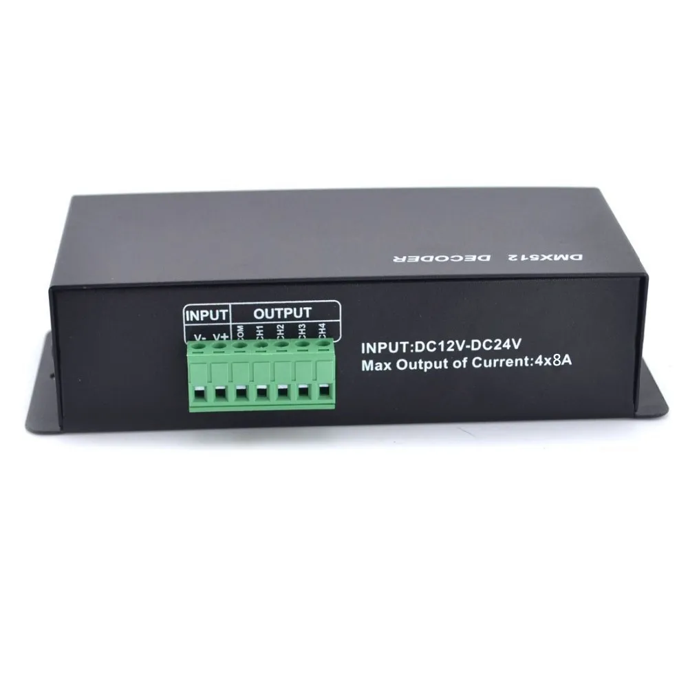 DMX Decoder RGB RGBW LED 3 / 4 channels 32A led DMX512 Decoder for RGB,led dmx decoder dmx512 controller DC12-24V