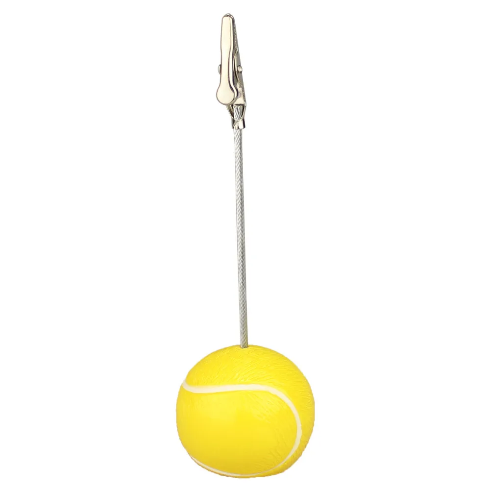 Game Ball Base Photo Clip Memo Clamp Alligator Wire Table Place Card Holder Sport Golf Baseball Soccer Event Display Party Favor