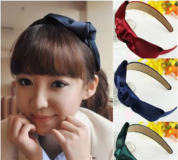 Top Knot Turban Headband  Print Style Elastic Hairband Hair Accessories No Slip Stay on Knotted Head band Women