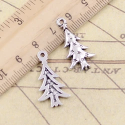 20pcs Charms The Christmas Tree 28x14mm Tibetan Bronze Silver Color Pendants Antique Jewelry Making DIY Handmade Craft