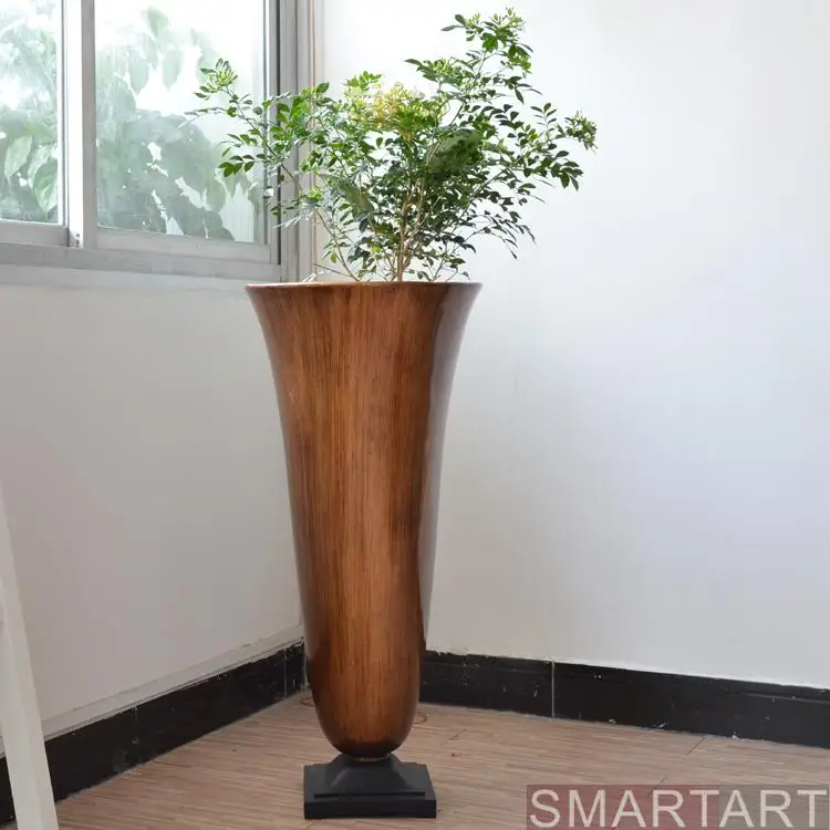 

If the SMARTART glass steel mall model room villa Club Project flower vase floor decoration