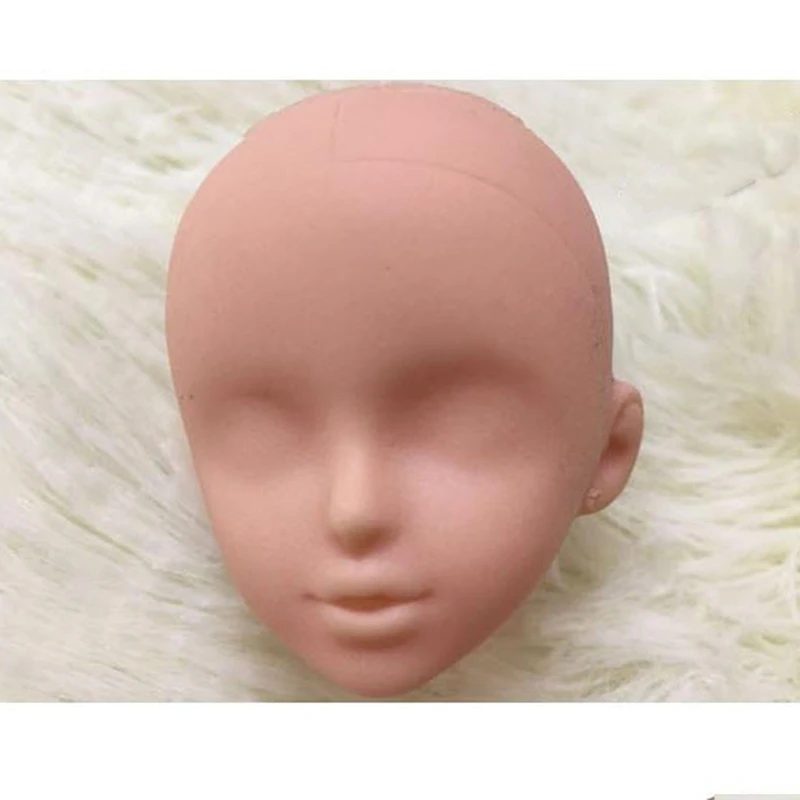 2pcs/lot Soft Plastic Practice Makeup Doll Heads For 11.5\