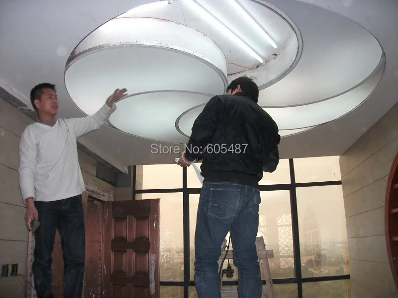 Artistic  PVC ceilling Stretch fabric ceiling films hotel decoration