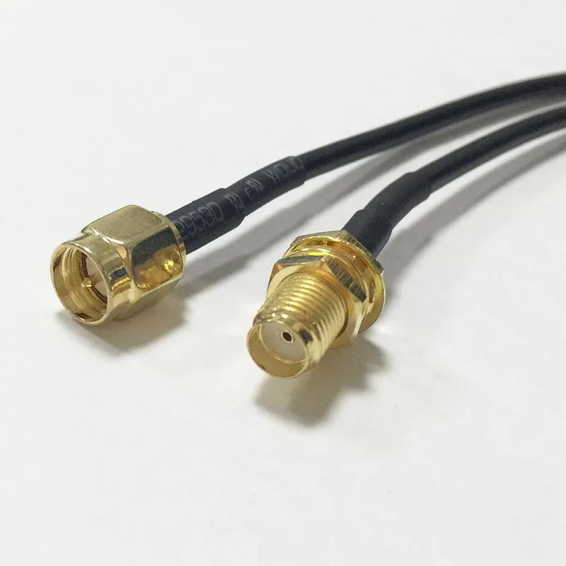 Cabo Router WiFi com SMA Masculino Plug Switch, Adaptador Pigtail, Jack Nut, RG174, 20cm, 8 ", 1Pc, Atacado