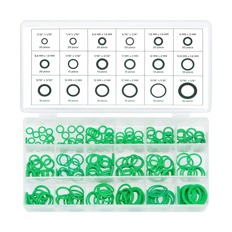 270 Pcs/Set Rubber O Ring Washer Seals Watertightness Assortment O Rings Gasket Washer 18 Different Size Gaskets With O'Rings