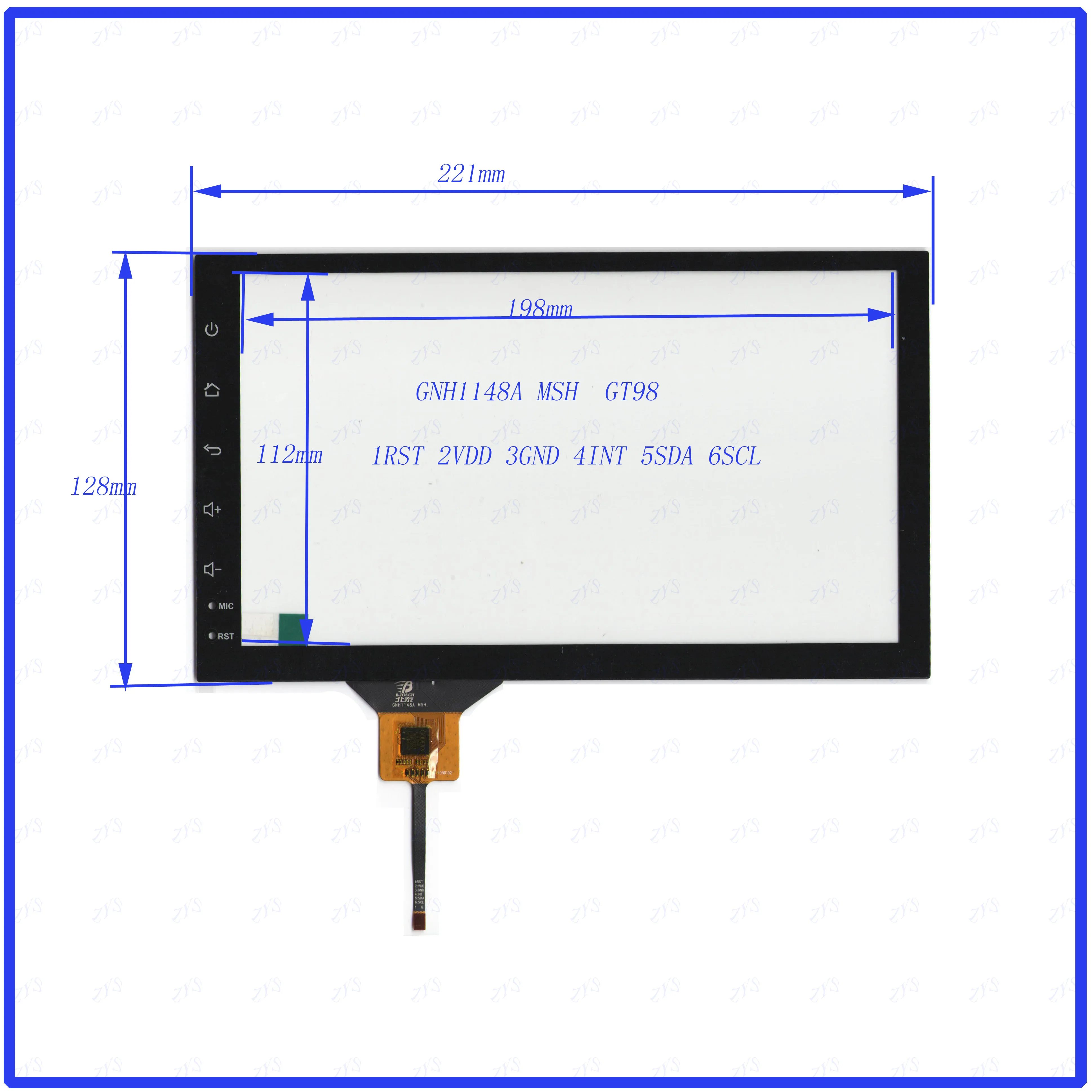 

ZhiYuSun Freeshipping GNH1148A 221*128mm Capacitive screen GT928