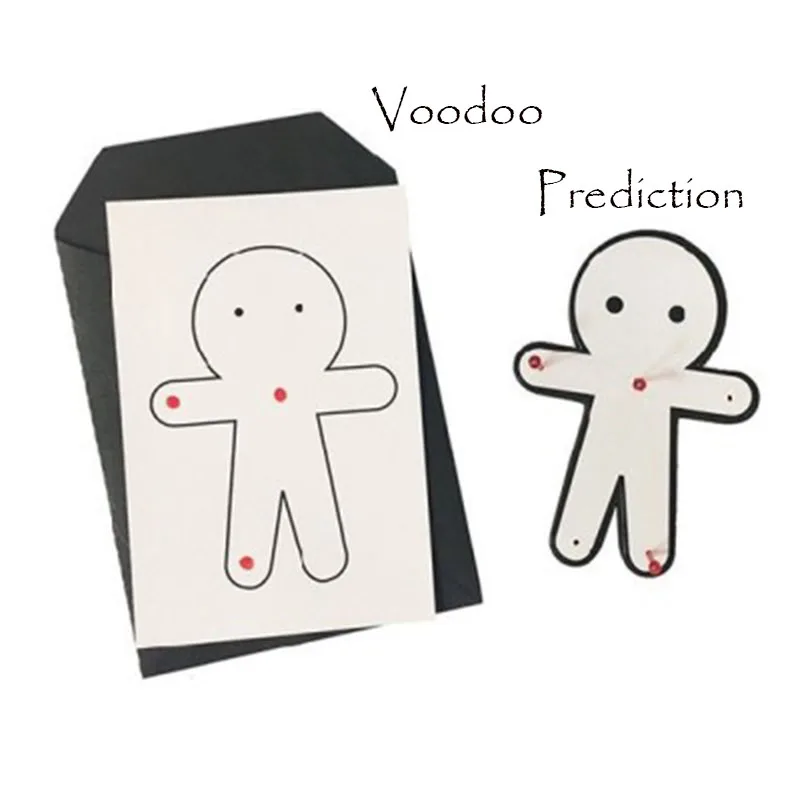 Voodoo Prediction Magic Tricks Magician Close Up Street Bar Illusions Gimmick Mentalism Predict Select Voodoo Pins Place Magia