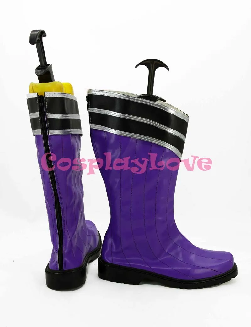Op maat gemaakte Japanse anime Kingdom Purple Hearts Riku Cosplay Schoenen Laarzen voor Kerstmis Halloween CosplayLove