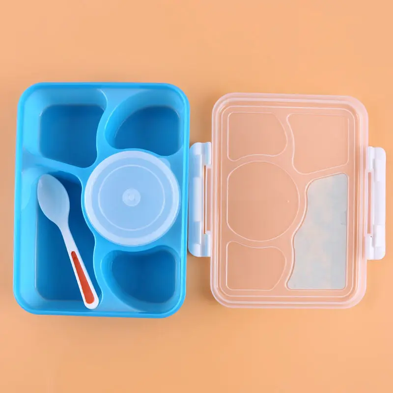 Nieuwe Hot Verkoop Draagbare Magnetron Lunchbox Fruit Voedsel Container Opbergdoos Outdoor Picknick Lunchbox Bento Box