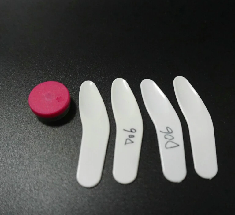 フェイスマスク用の白い化粧品スパチュラ,プラスチック製のミキシングスプーン,化粧道具,DIY, 1セットあたり10000個