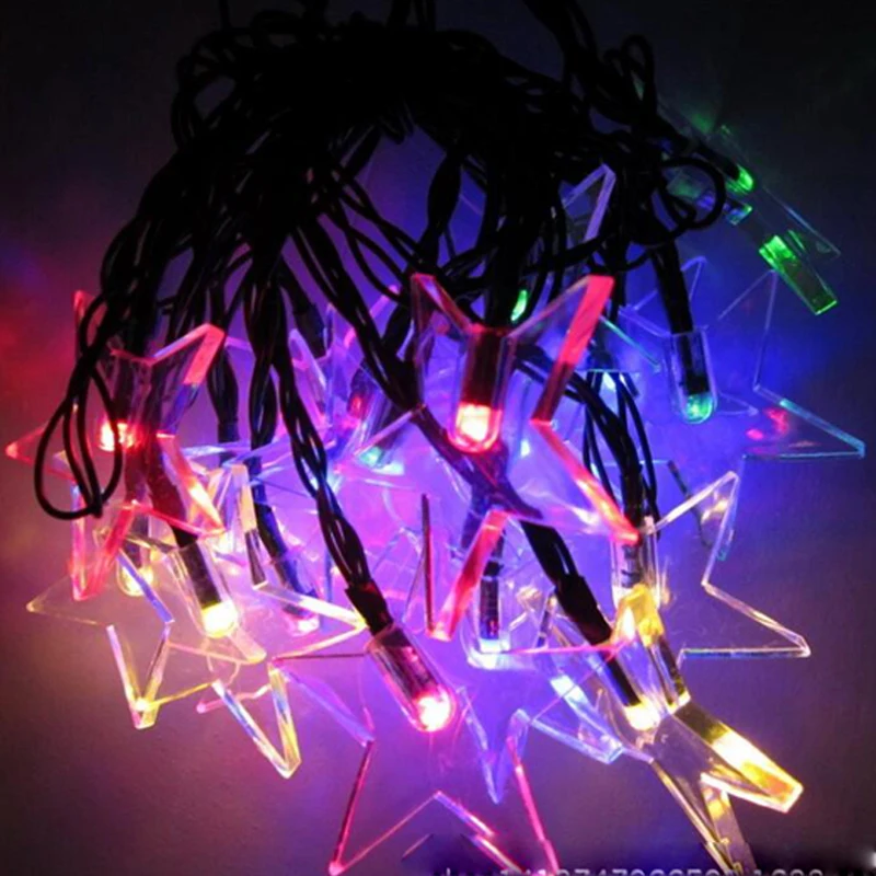 Solar Lamp Stars Waterproof Solar Garlands Outdoor Solar Lights Lamp solar Christmas Party Garden Decoration String Strip Lights