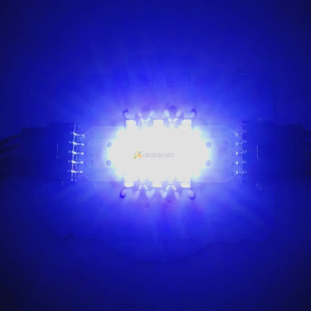 5 Channel 25Leds Customize XPE2 XP-E XTE Semileds UV 425NM Mix Colors Led Emitter Bulb For DIY Aquarium Fish Tank Lightings