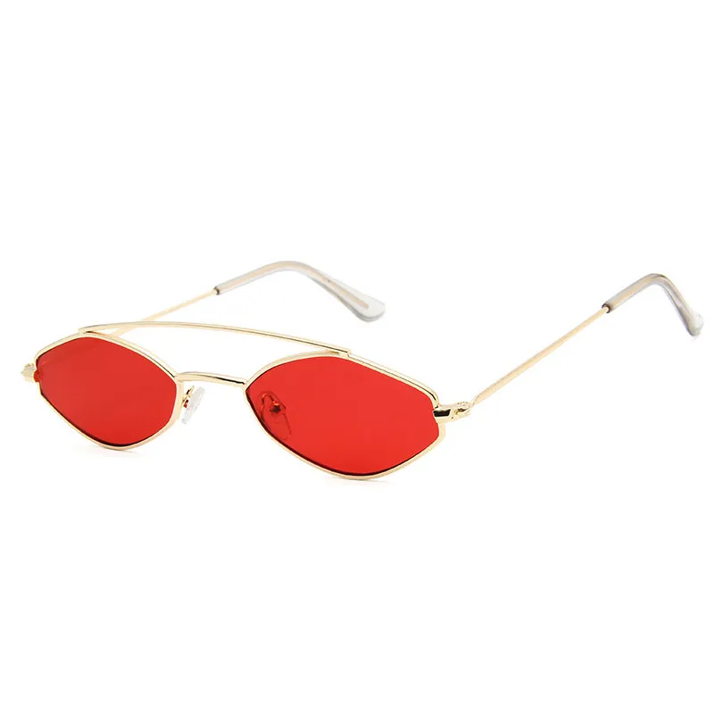 Ywjanp 2018 New Polygonal Sunglasses Women Glasses Lady Luxury Retro Metal Sun Glasses Vintage Mirror Oculos De Sol UV400