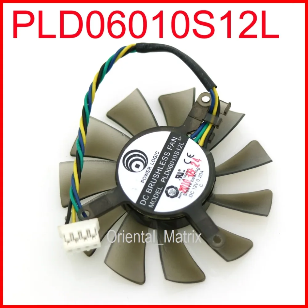 Free Shipping PLD06010S12L 12V 0.20A 55mm 32*39*43mm For NVIDIA Graphics / Video Card Cooler Cooling Fan 4Pin