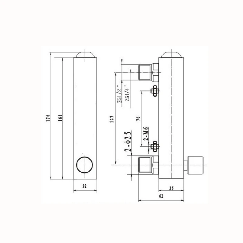 PMMA Liquid Flowmeter Water Flow Meter Panel  Rotameter With Control Valve LZM-15T 0.2-2LPM 0.2-3LPM 0.5-4LPM 1-7LPM 10-100L/H