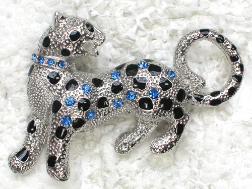 60pcs/lot Mixed Color (Can Notes Color) Wholesale Fashion Brooch Rhinestone Enamel Leopard Pin brooches Jewelry Gift C101780