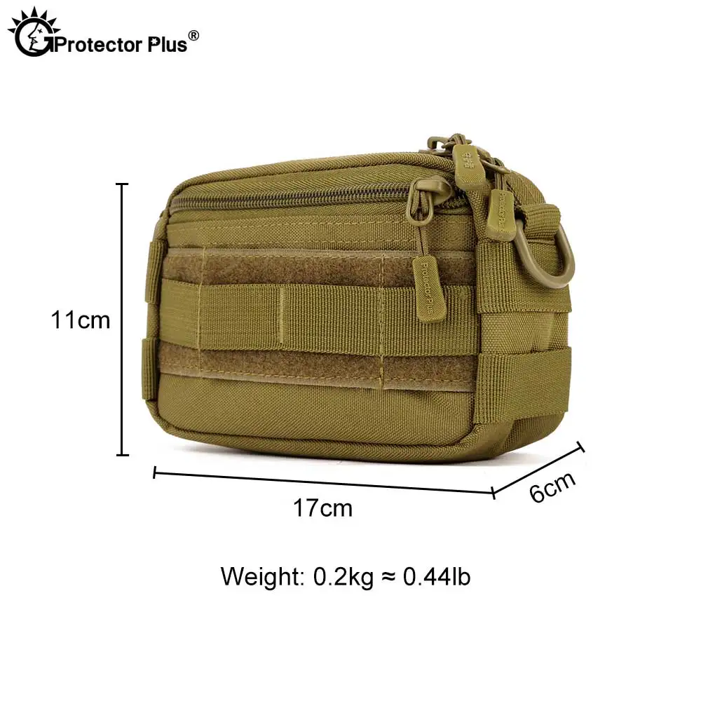 PROTECTOR PLUS Tactical Pouch Set 3 Bags Molle Expand Outdoor Sports Hunting Cycling Camo Bag Single Shoulder Waist  Waterproof
