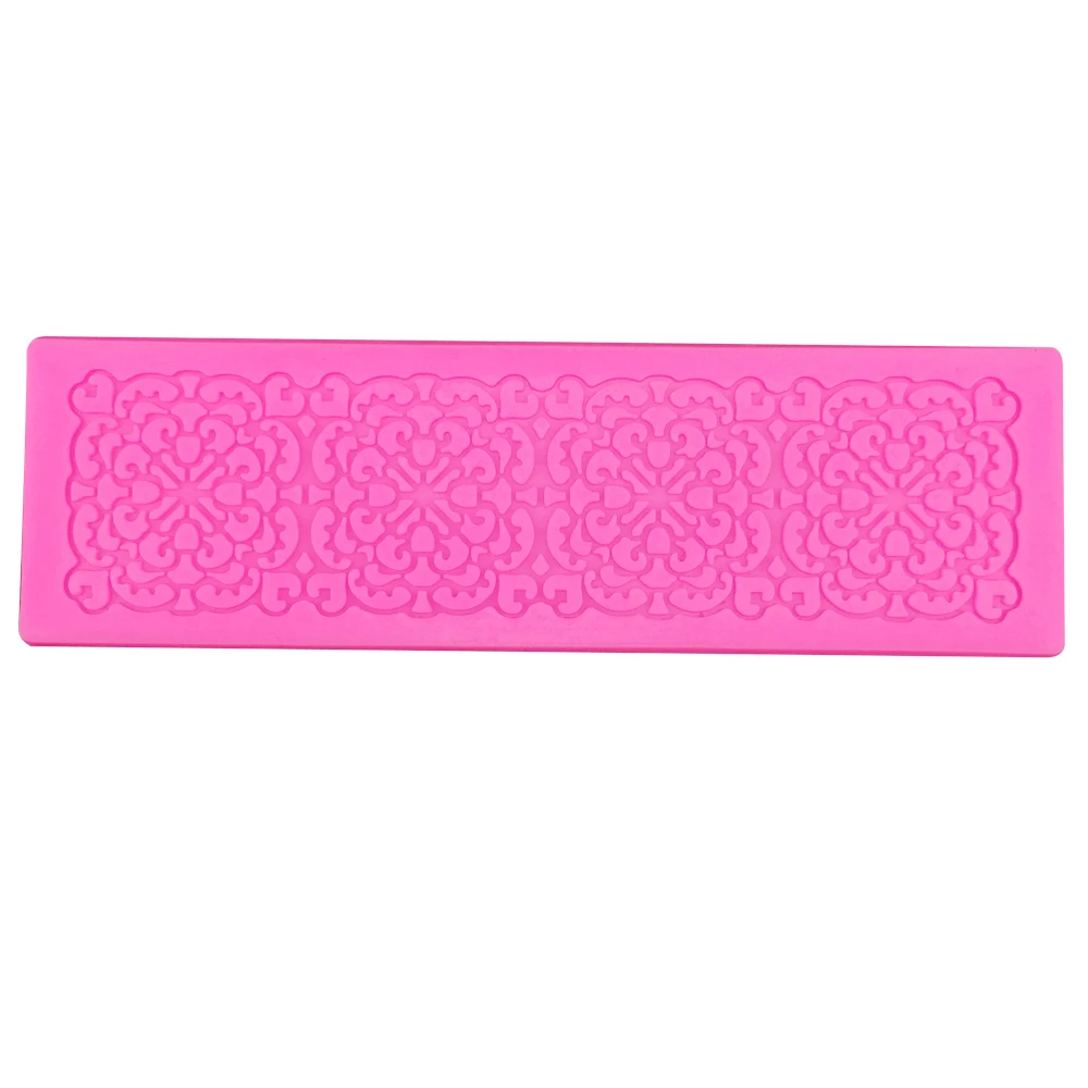 M0318 Silicone Cake Lace Mat Silicone Lace Mold Fondant Cake Decorating Tools Border Decoration Lace Mold Stencil Baking