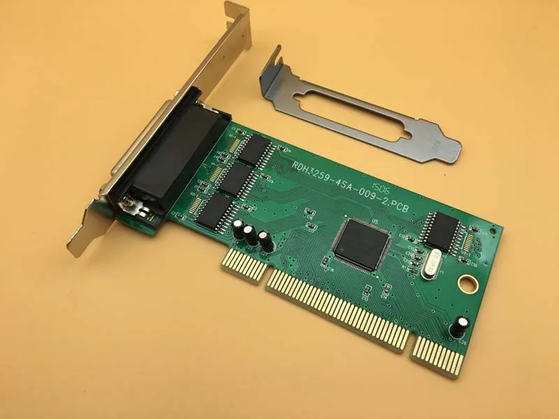 

PCI Serial Card 4 Port RS232 DB9 Pin COM Adapter IOC845 Chip 1 to 4 Multi Serial Card with Fan Out Cable and Low Profile Bracket