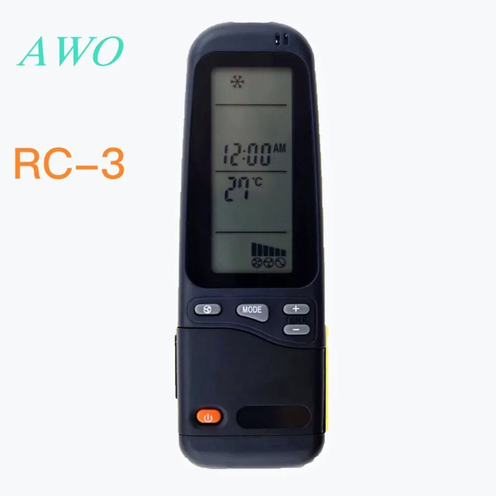 1PC New RC-3 For Airwell Air Conditioner Remote Black RC-4 RC-7 WMZ 12ST RC-41-1 RC-5I-1 RC-7 19in1 RC-4I-1